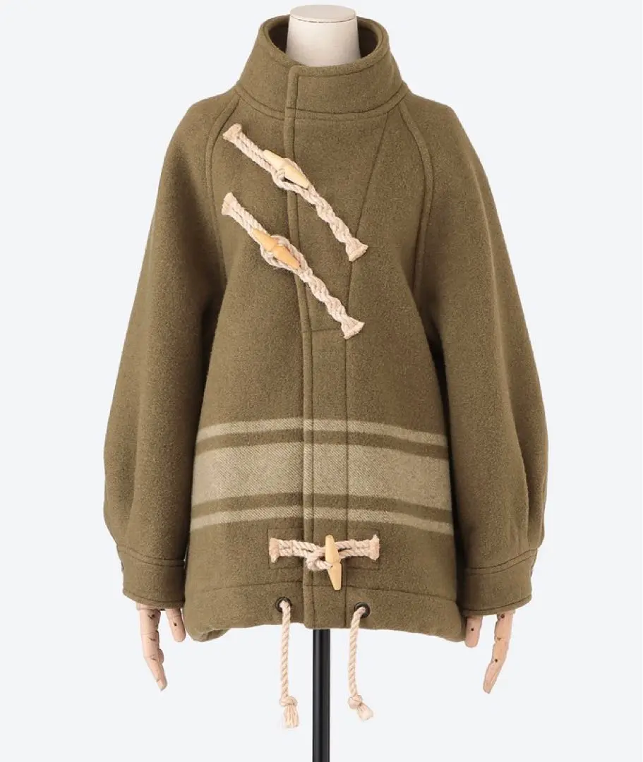 ジャケット・アウター HYKE DOUBLE FACE DUFFEL JACKET 24AW ARTWORK | 2024.10.18 HYKE DOUBLE FACE DUFFEL JACKET color