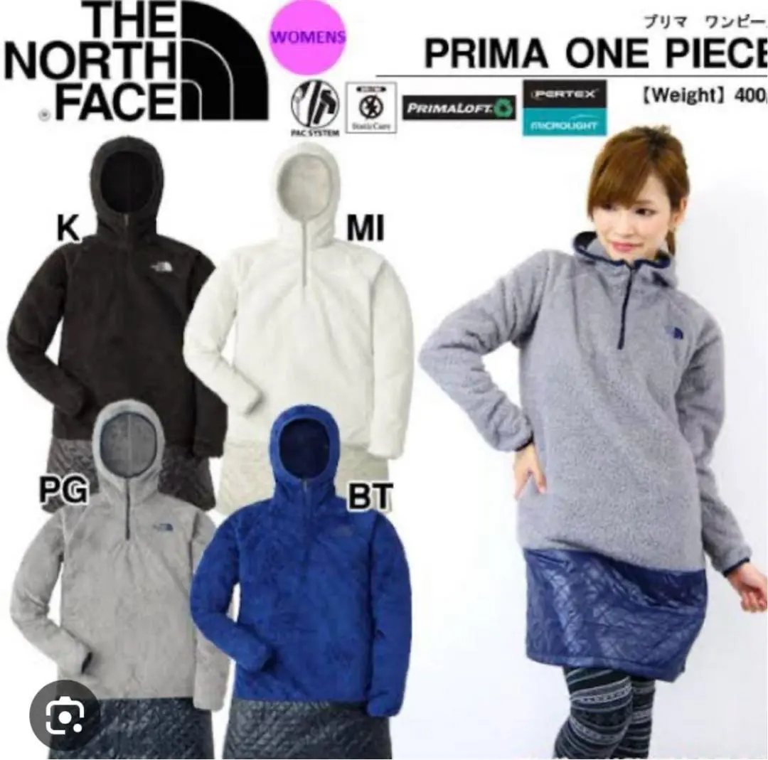 美品THE NORTH FACE　フリースプリマワンピース  色ブラック 2025年最新】ノースフェイス プリマワンピースの人気アイテム