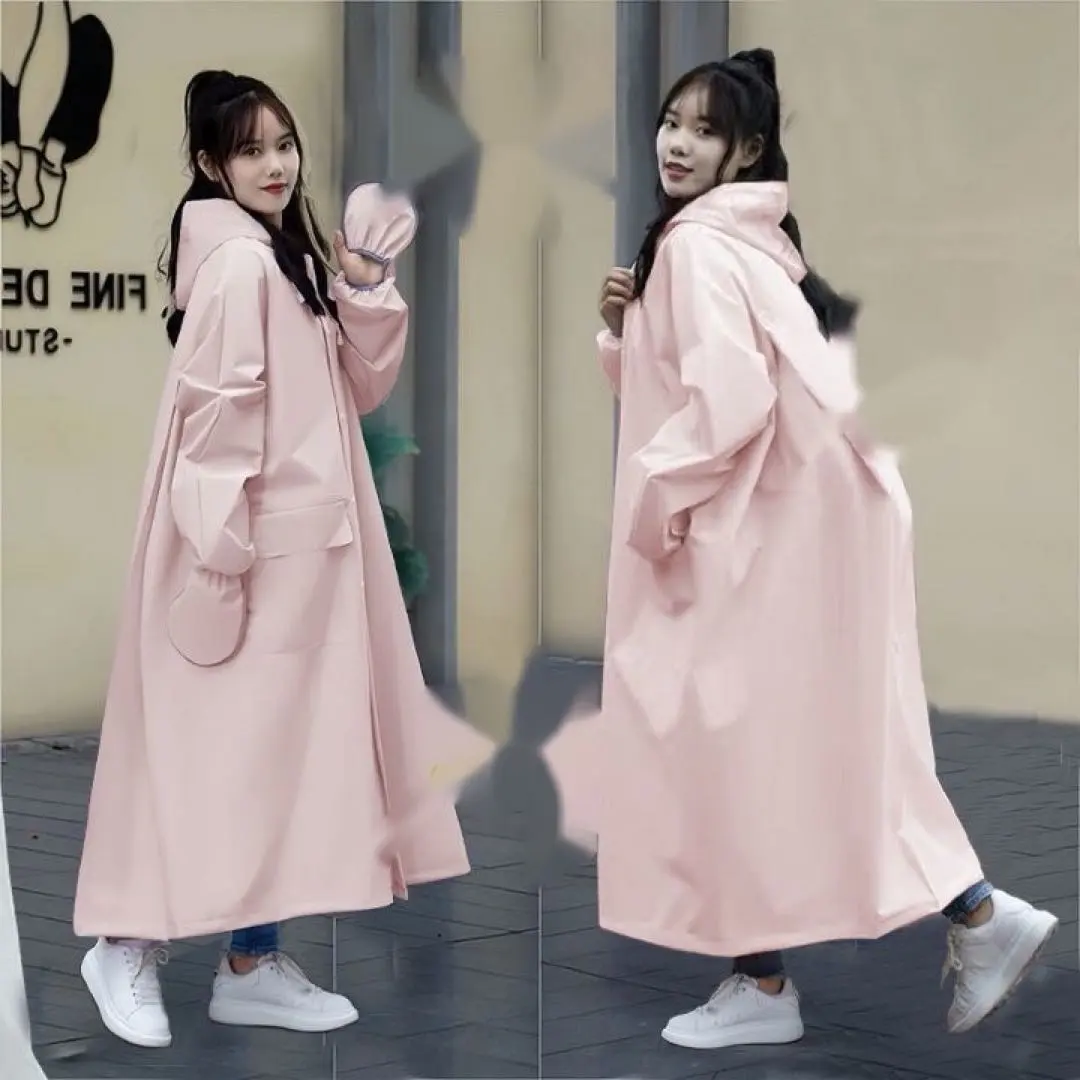 Thumbnail of Raincoat poncho, pink, unisex, XL, large size