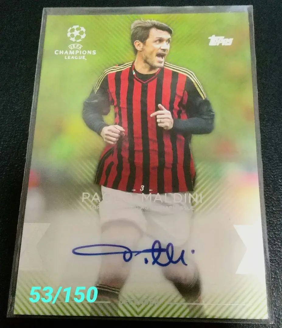 Paolo Maldini Signed Printed Autograph A4 Photo Pic a