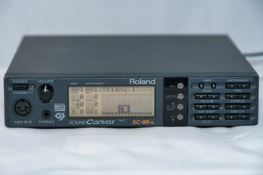 【ほぁん】Roland SC-88VL 動作品 掘り出す Roland SC-88VL 音源モジュール - ☆航空無線と
