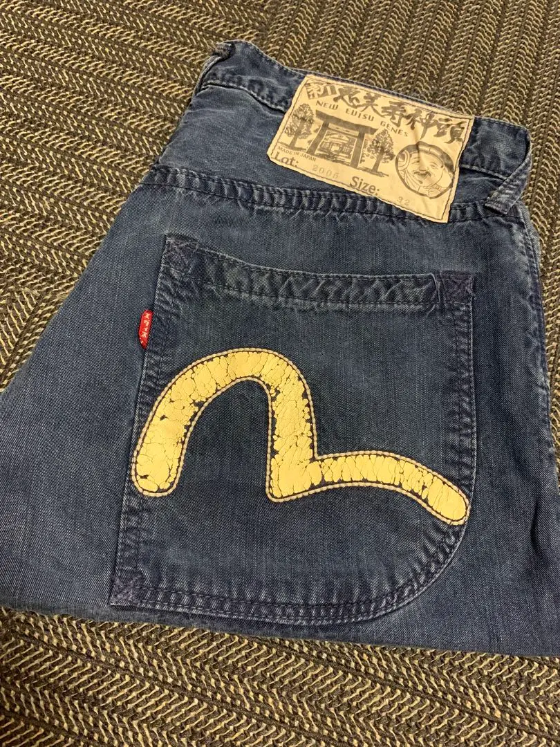 恵比寿神頭　エヴィス　EVISU ハーフパンツ 2007 w33 エビス 恵比寿神頭 エヴィス EVISU ハーフパンツ 2007 w33 エビス