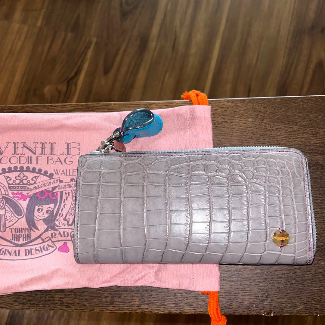 新品同様/ CIVINILE チビナイル クロコダイル 長財布（小銭入れ