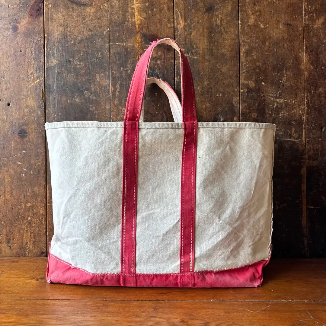 70s 80s エルエルビーン　トートバッグ パープル　L ギザタグ　TM 希少 Vintage 70s Purple/Navy L.L.BEAN Canvas Tote (S)