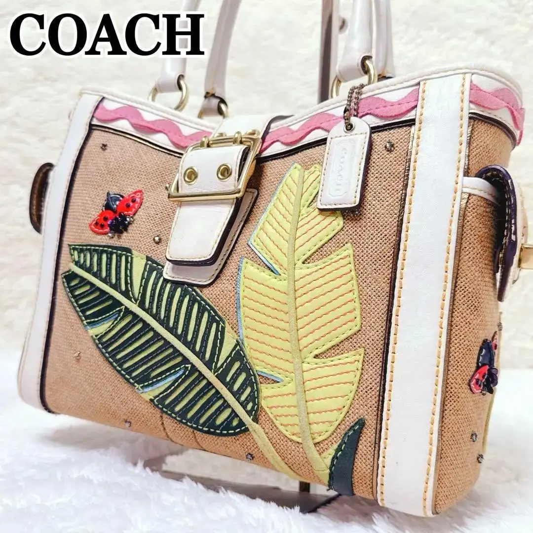 【新品未使用】COACH てんとう虫　トートバッグ ホワイト 楽天市場】てんとう虫 コーチの通販