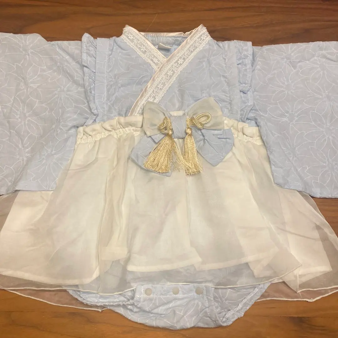 【幾乎未使用】Birthday Cottoli 嬰兒袴式連身衣 80 碼 的縮圖