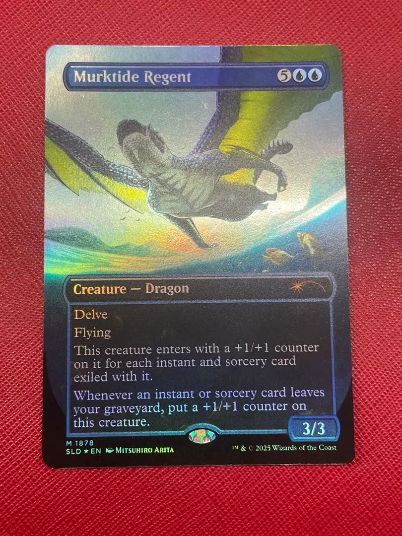MTG foil 英語版 濁浪の執政 セットブ産　日本産 大特価放出！ Foil】《濁浪の執政/Murktide Regent》[SLP] MTG