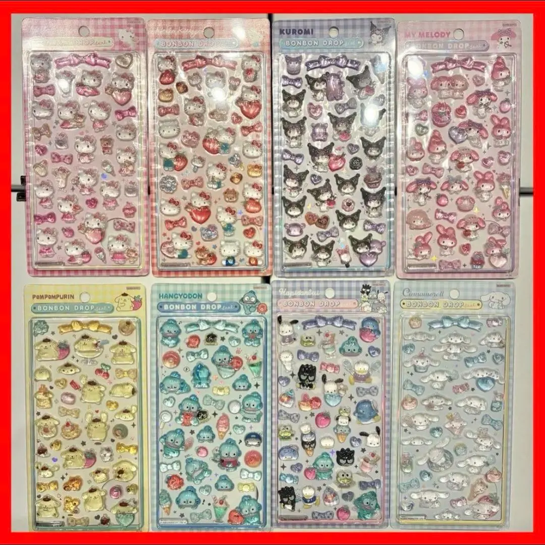Thumbnail of Complete Set: Bonbon Ribbon Drop Seal Sanrio - Series 2 ①