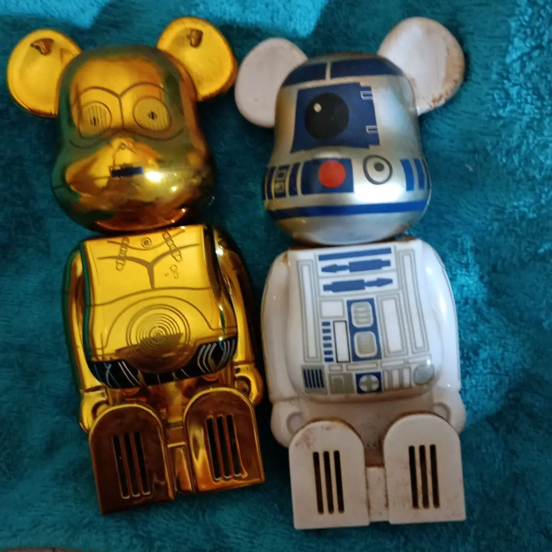 ★激レア★『R2-D2』キューブリック スターウォーズ ベアブリック C-3PO ベアブリック スターウォーズ C-3PO&R2-D2 100％ 2対セット
