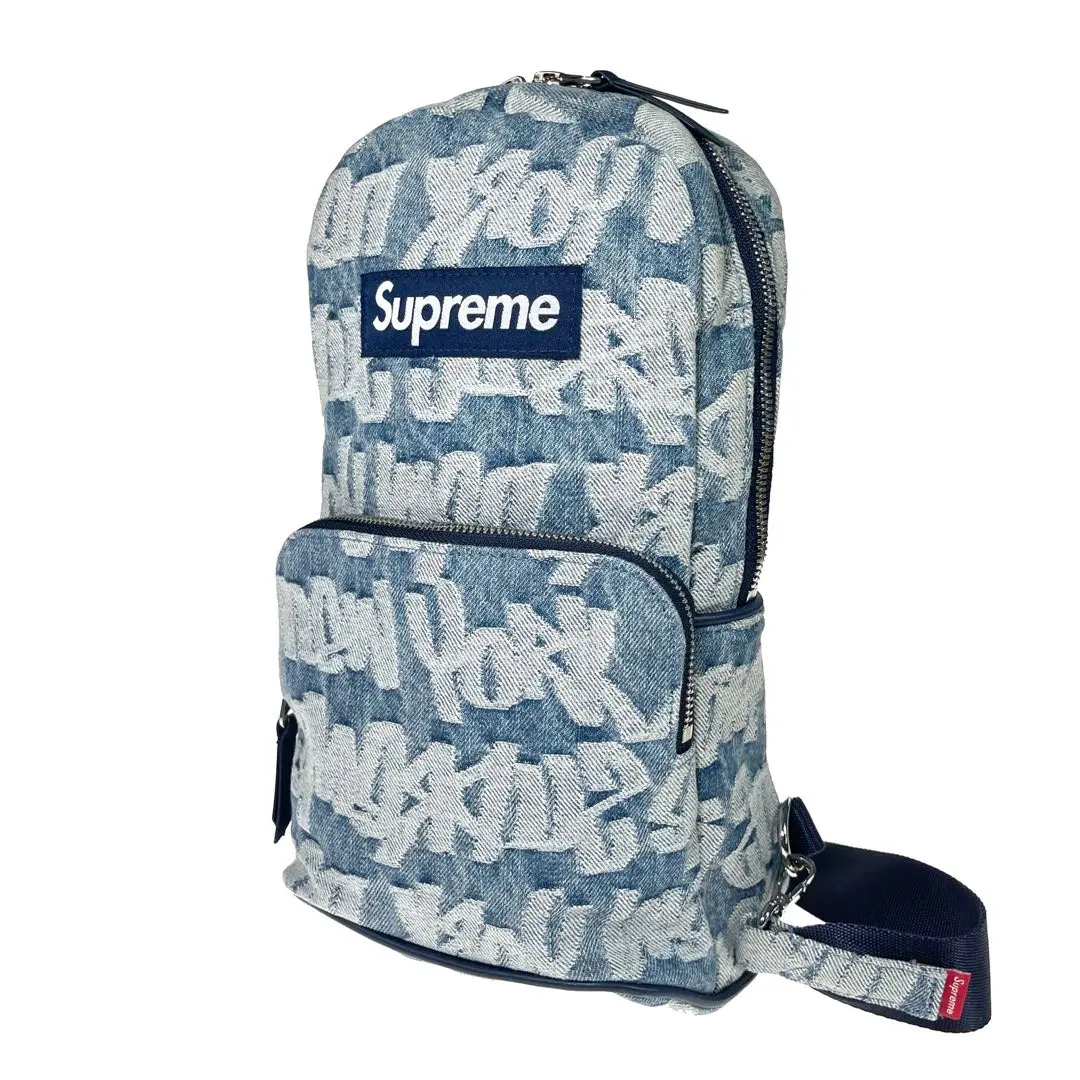 2025年最新】Supreme Fat Tip Jacquard Denim Sling Bagの人気