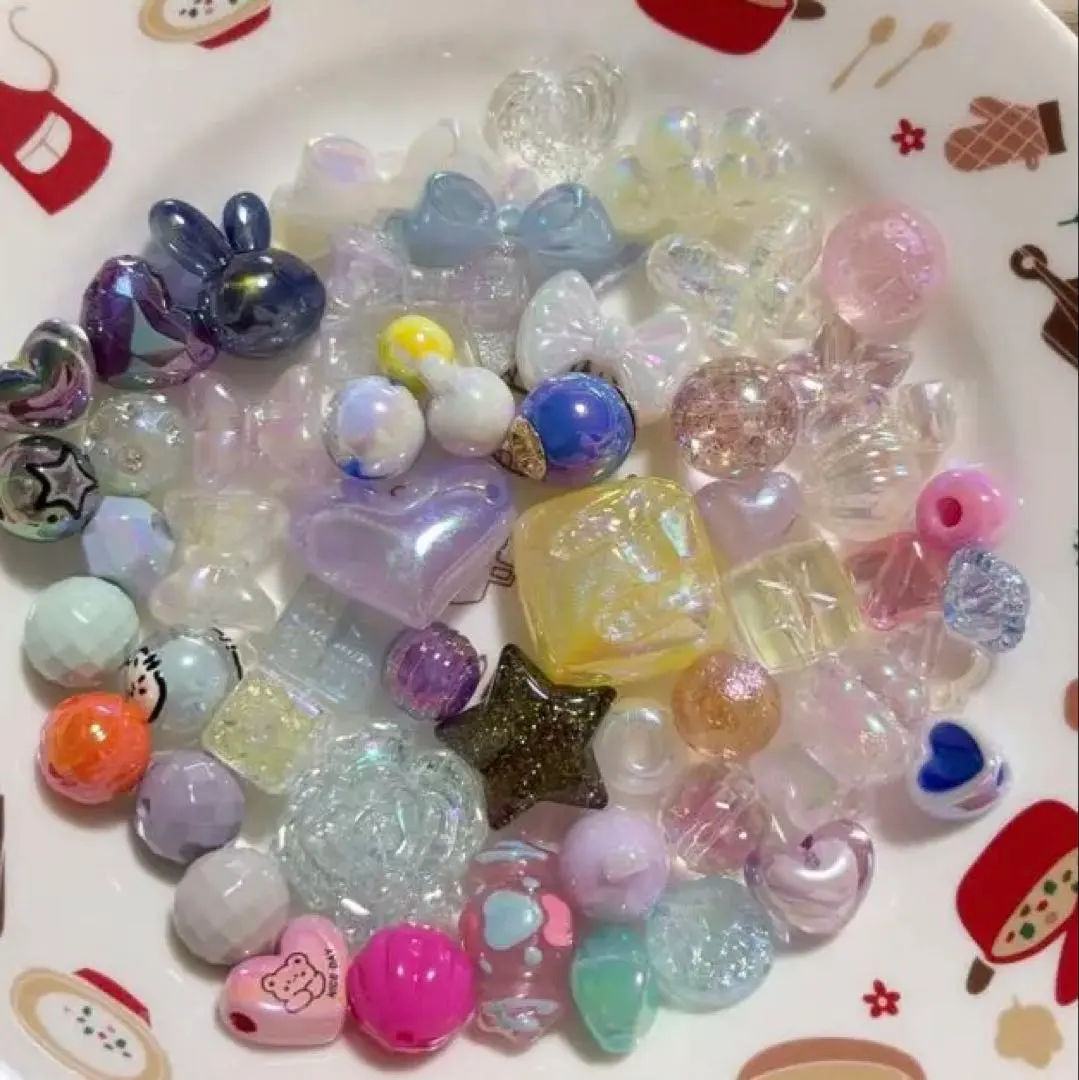 Thumbnail of Mixed beads, custom beads, custom ballpoint pen beads ④ 50 pieces + Same-day shipping