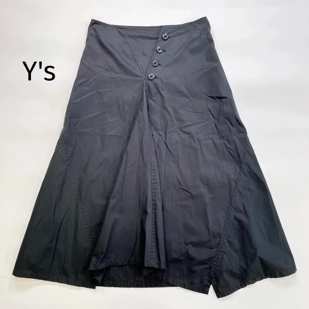 美品♡YOHJI YAMAMOTO ヨウジ ヤマモト レザー ロング スカート STAFF STYLING｜THE SHOP YOHJI YAMAMOTO