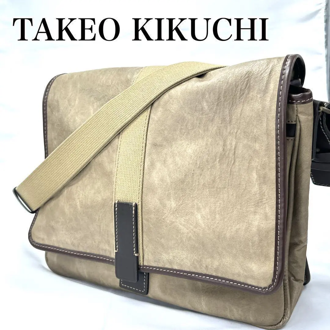 極美品 TAKEO KIKUCHI ナイロン×レザー メッセンジャーバッグ 2025年最新】TAKEO KIKUCHI メンズ メッセンジャーバッグの人気