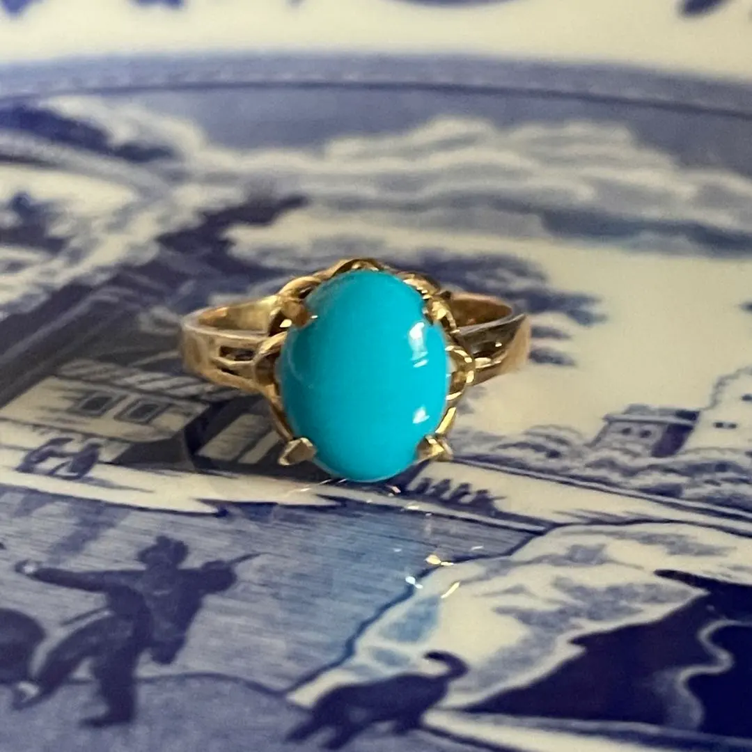 Thumbnail of Turquoise ring, K18 (18 karat gold)