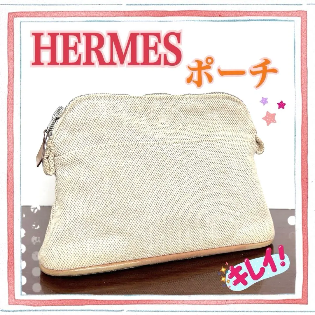 HERMES ホワイトキャンバスポーチ 2025年最新】HERMES カラー：ホワイト系 ポーチの人気アイテム