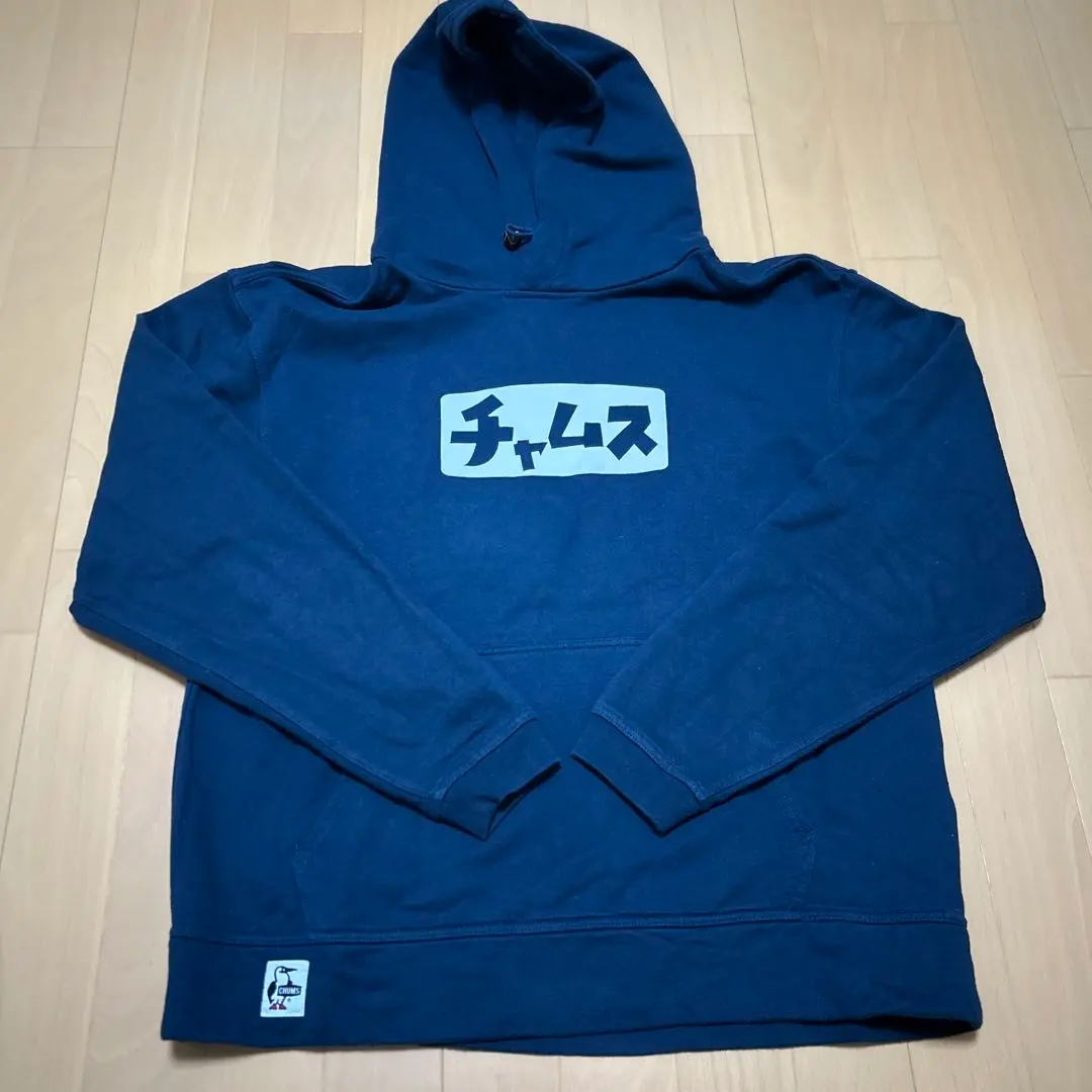 Thumbnail of CHUMS Chums Hoodie Navy XL Size