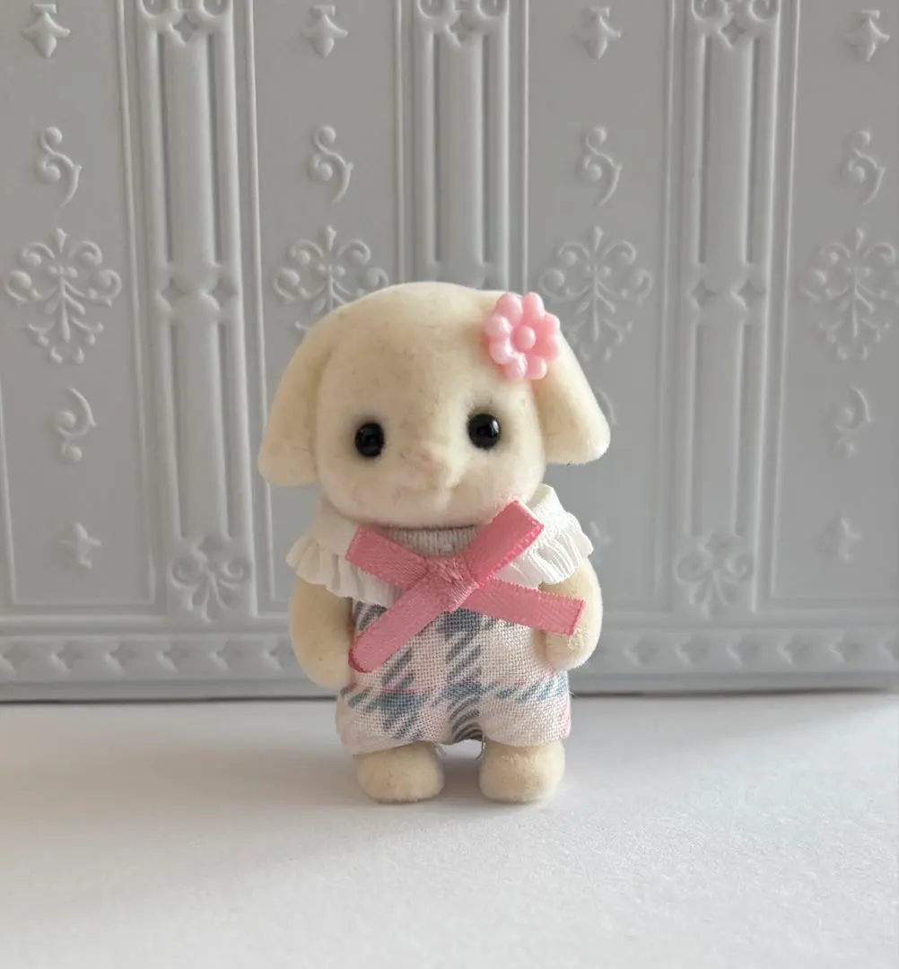 Thumbnail of Sylvanian Families * Baby Rompers - Dusty Pink Check Pattern