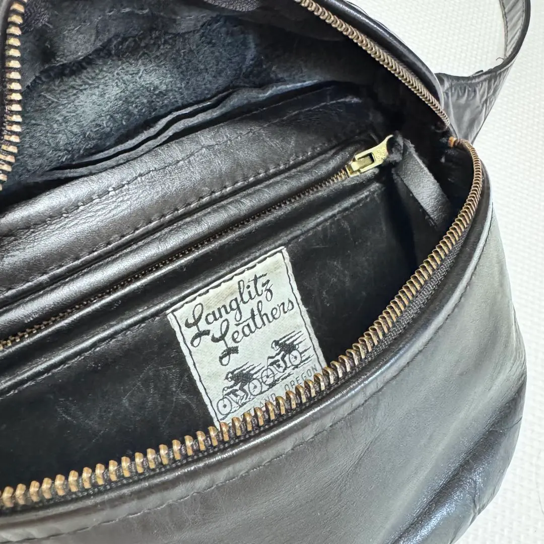 Langlitz Leathers ブラック ボディバッグ 楽天市場】ラングリッツレザーズ Langlitz Leathers パッデッド