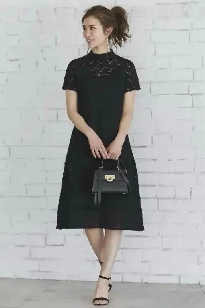 SEVEN TEN フェザー刺繍ワンピース（ミディ丈）　Lサイズ フェザー刺繍ワンピース(ロング) - seventen