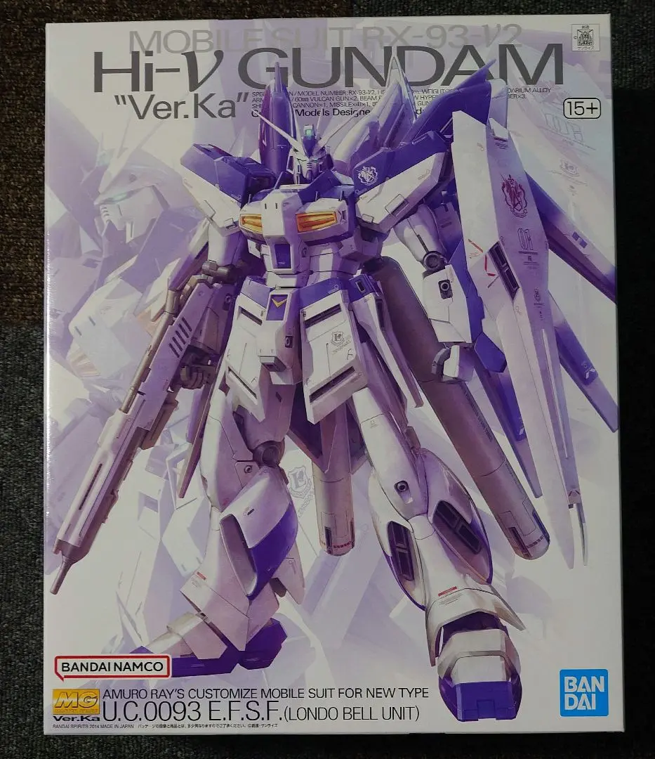 RX-93-ν2 Hi-νガンダム Ver.Ka MG 赤バンダイ MG 1/100 RX-93-ν2 Hi-ν GUNDAM Ver.Ka: E.F.S.F. Custom Paint