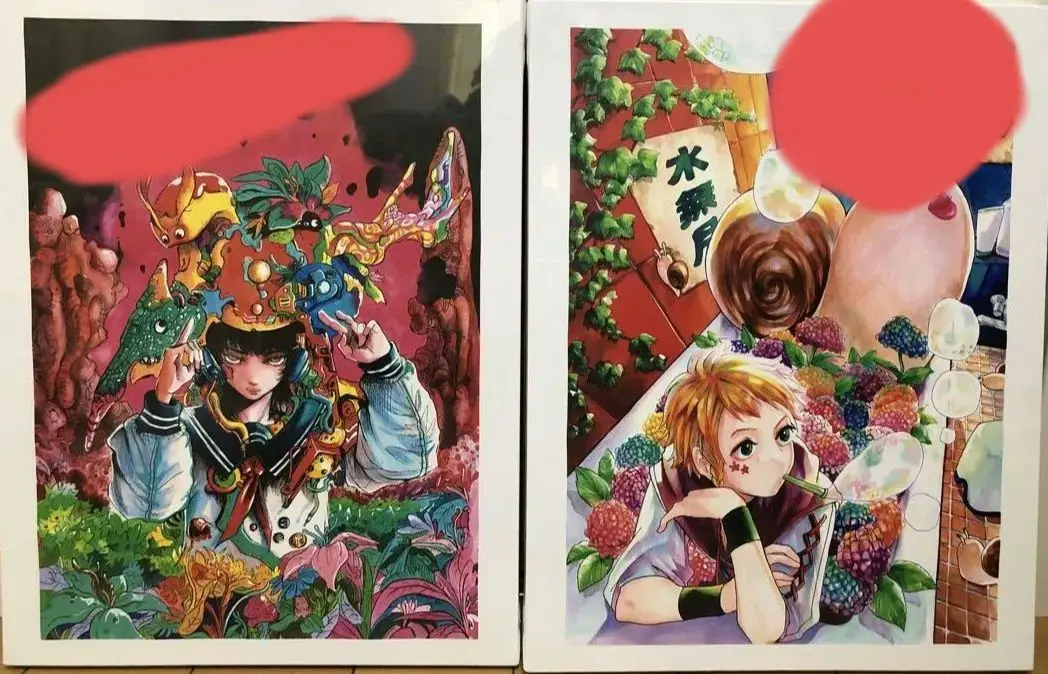 Amazon.co.jp: なつめさんちキャンバスアート 2枚セット