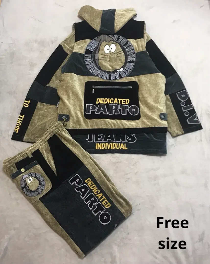 【激レア】PARTO SPORT JEANS 3ピース 豪華刺繍 ねずみ男 M 2025年最新】PARTO jeansの人気アイテム - メルカリ