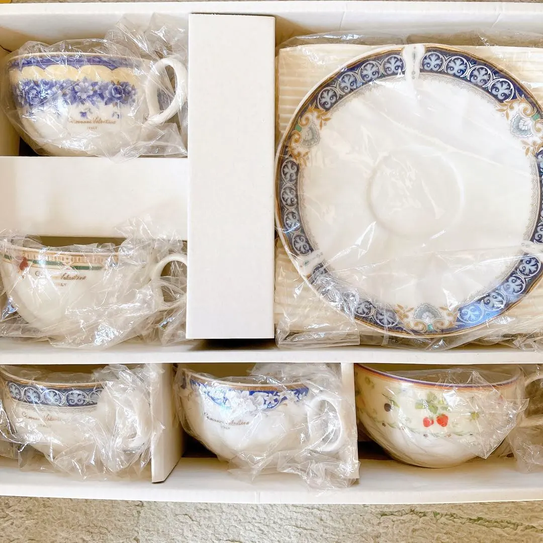 Thumbnail of ITALY giovanni Valentino Assorted Coffee Cup and Saucer Set, 5 pieces