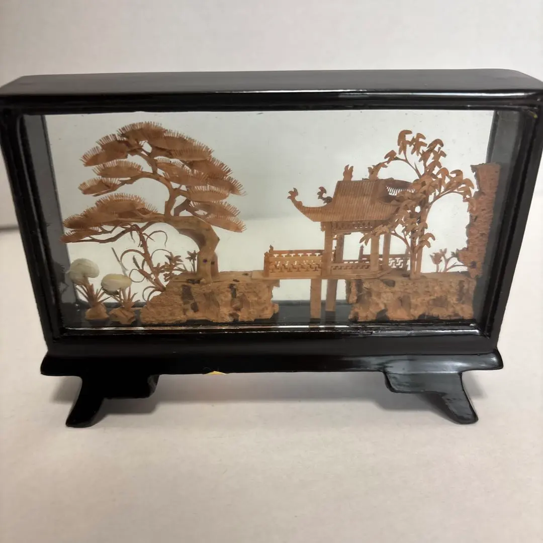 ★中国工芸品　コルク彫刻画　飾り物 中国工芸品 コルク彫刻 - メルカリ