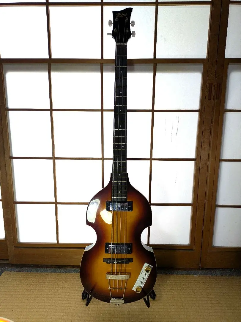 Hofner　バイオリンベース　レアカラー水色　　ブルー【中古】 Yahoo!オークション - Hofner ヘフナー バイオリン ベース 青