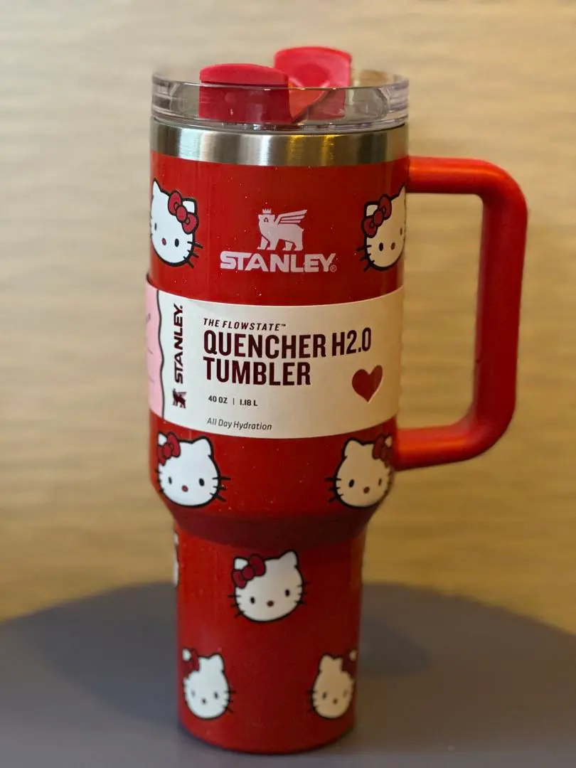 STANLEY 40oz クエンチャー　キティ Stanley 30/40 oz Quencher Hello Kitty Customizable, Laser