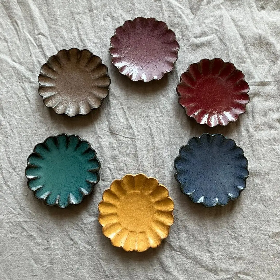 小澤基晴 輪花豆皿 3寸 6枚セット 小皿 うつわ 器 食器 作家 Amazon | 小澤基晴 輪花豆皿（3寸）/5枚セット | ノーブランド品