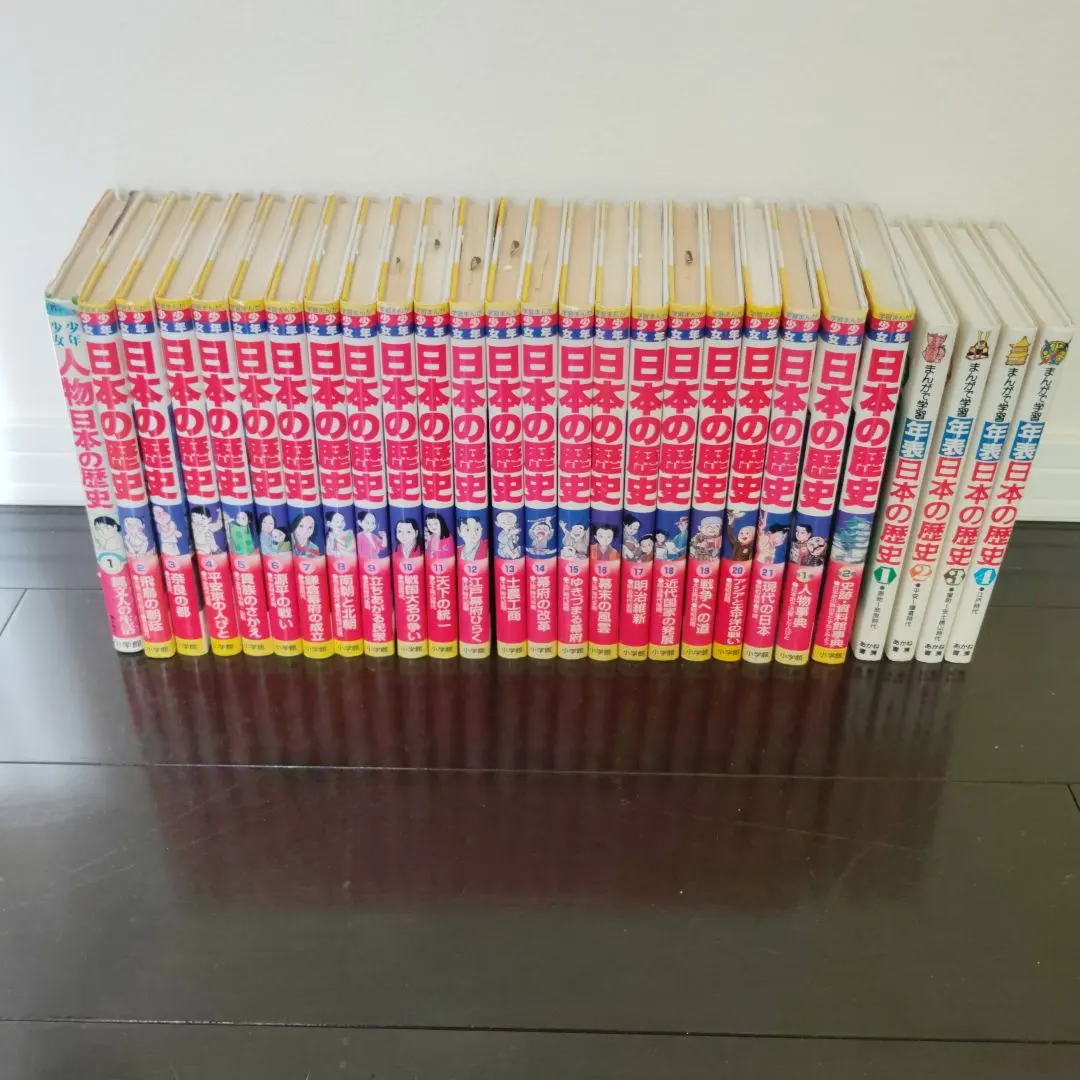 Thumbnail of Educational Manga: History of Japan, Volumes 1-21, plus 2 supplementary volumes and 4 chronological tables, 27 volumes total