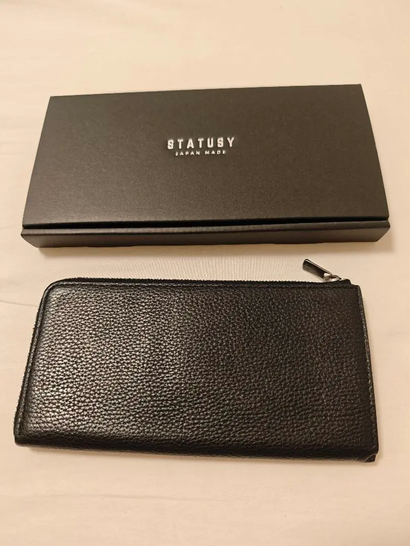 STATUSY 長財布　未使用品 新品 STATSY il modo ZIP 長財布 L字ジップ 最小 黒 257 - メルカリ