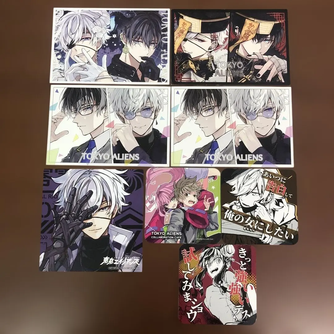 Thumbnail of Tokyo Aliens Purchase Bonus Postcard Illustration Card Coaster
