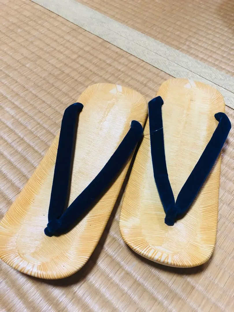 Thumbnail of Zori Sandals, Natural/Navy