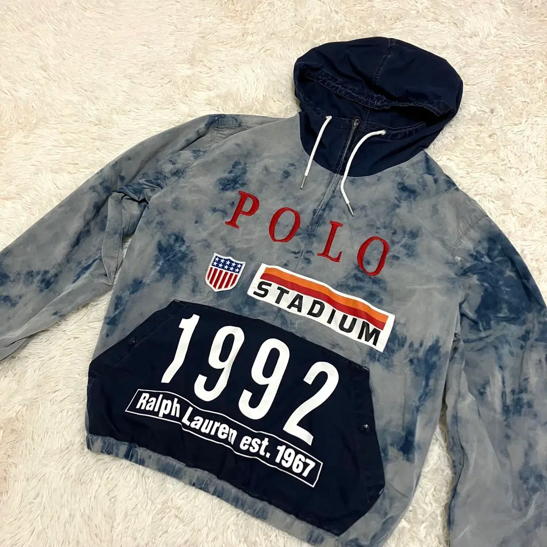 ビンテージ Ralph Laurenポロカントリー90sアノラックパーカーあー様 90s ralph lauren polo アノラックパーカー 希少 ハイテック