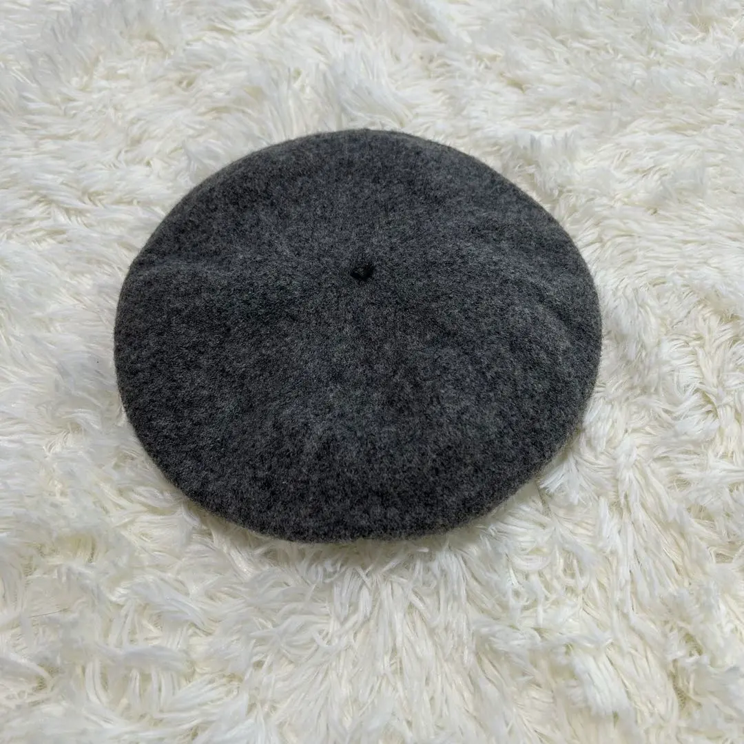 Thumbnail of MUJI Wool 100% Gray Beret 57.5cm