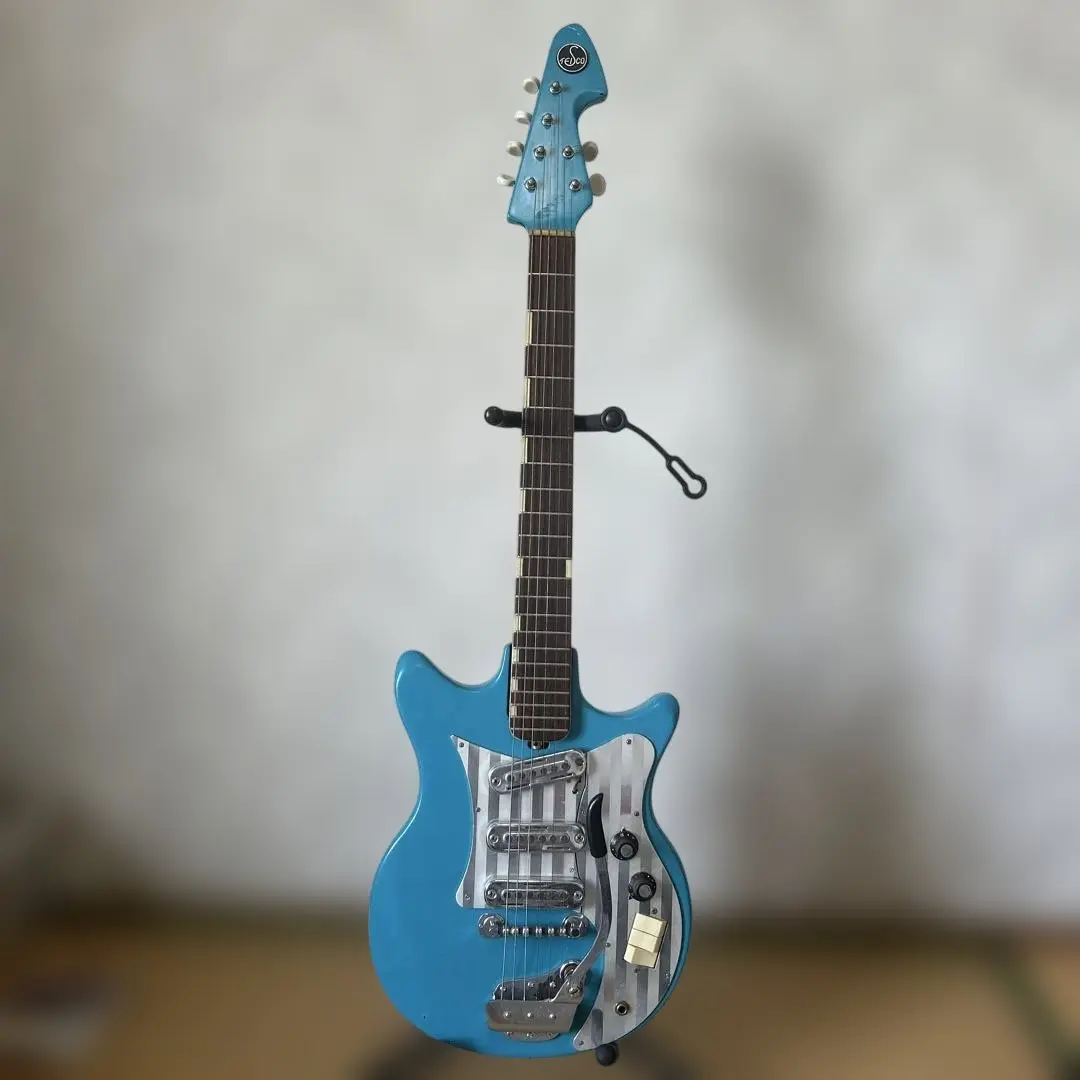 ビンテージ テスコ エレキギター 動作良好 ゴールドフォイル とても良い音です！ ヴィンテージ］Teisco / 1960s SS-2L Gold Foil Pickup