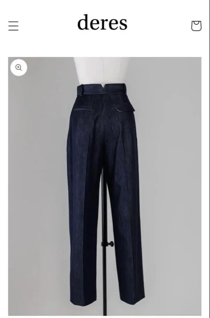 デレス　deres デニムパンツ　ホワイト rfokocx6701.jpg