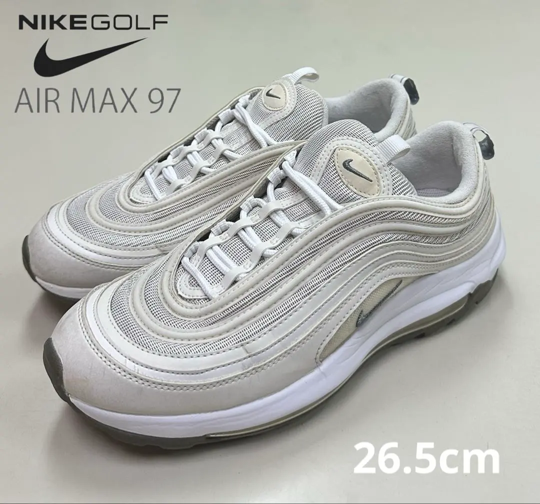 未使用■NIKE AIR MAX 97 G /US9_27cm/黒白■golf NIKEナイキ Air Max 97 G NRG ゴルフシューズ ゼブラ柄 (Nike