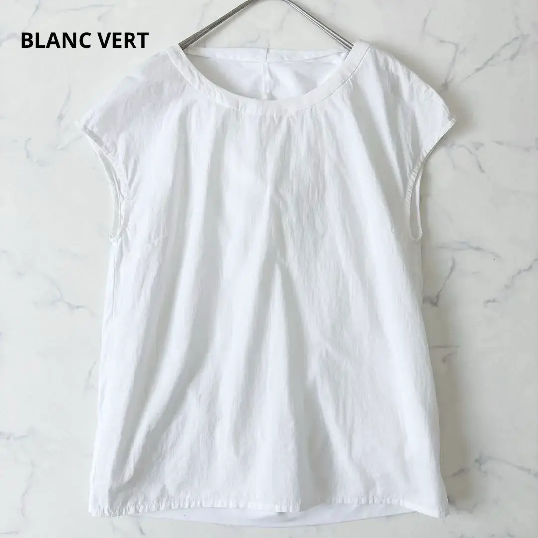 美品 blancvert ブランベール モニーレライン ブラウス シャツ 38 美品 blancvert ブランベール モニーレライン ブラウス シャツ