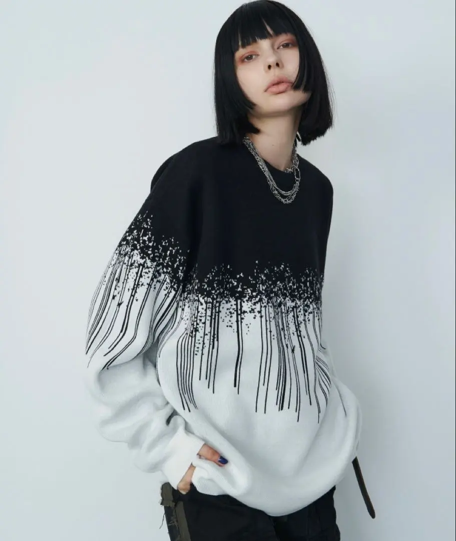 AIVER ダメージニット Alley by w closet（アリーバイダブルクローゼット）の「【前後