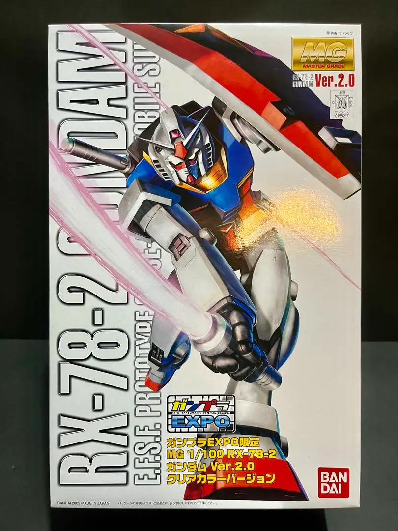 【新品未開封】EXPO限定 MG RX-78-2 Ver.2.0 クリアカラー 2025年最新】ガンプラEXPO限定 MG RX-78-2 ガンダム Ver.2.0
