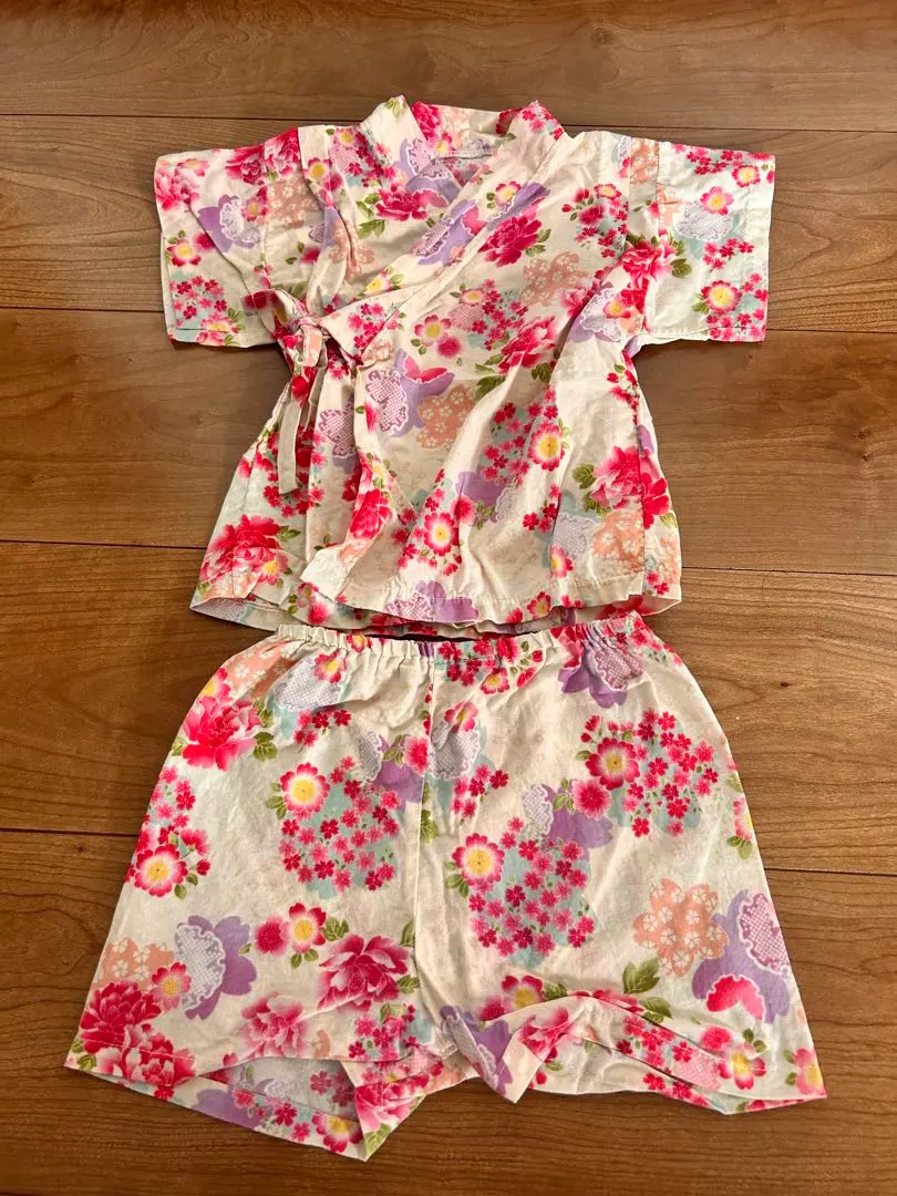 Thumbnail of Floral Print Jinbei (Size 80)