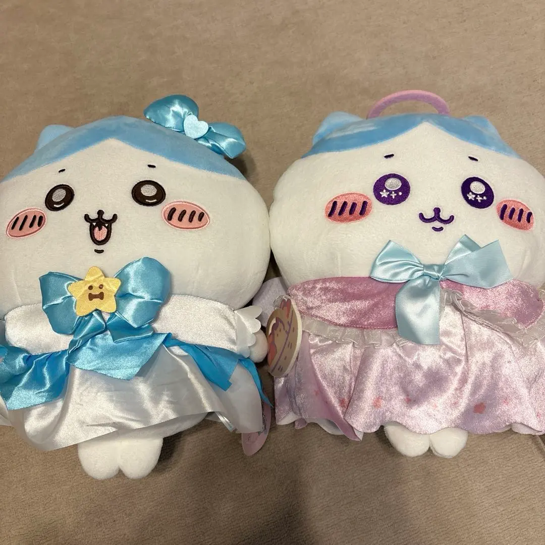 Thumbnail of Two Hachiware plushies set