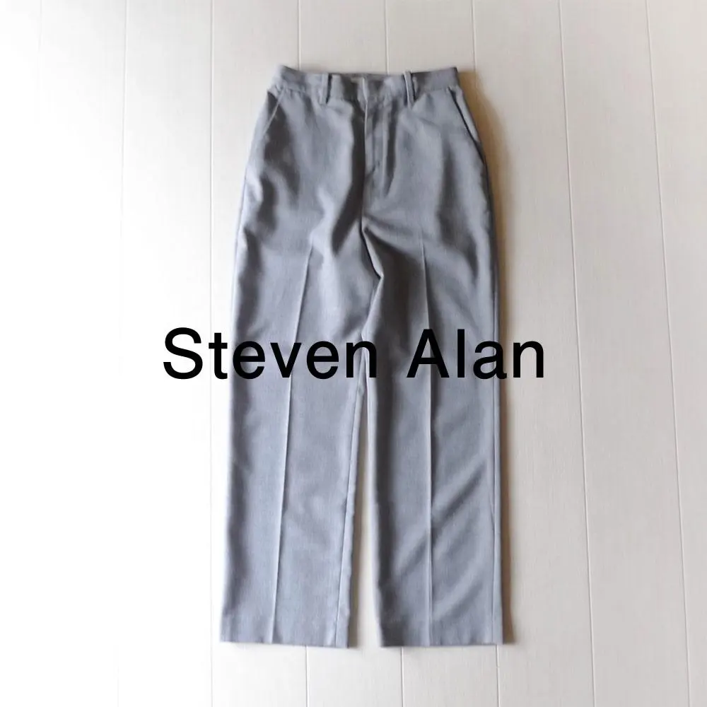 Thumbnail of Excellent condition Steven Alan 20,000 yen gray center press pants D341