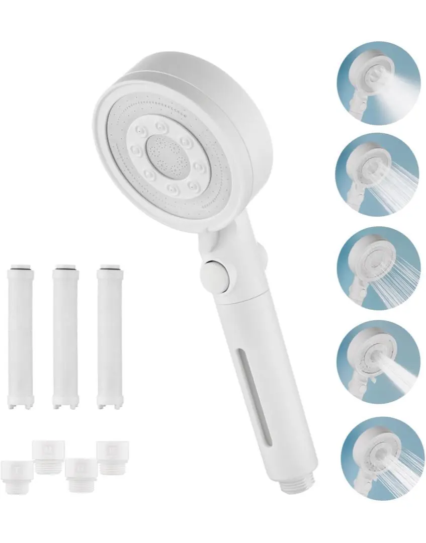 Thumbnail of Shower Head Mist Micro-nano Bubble Water Saving Hand Stop 5 Levels