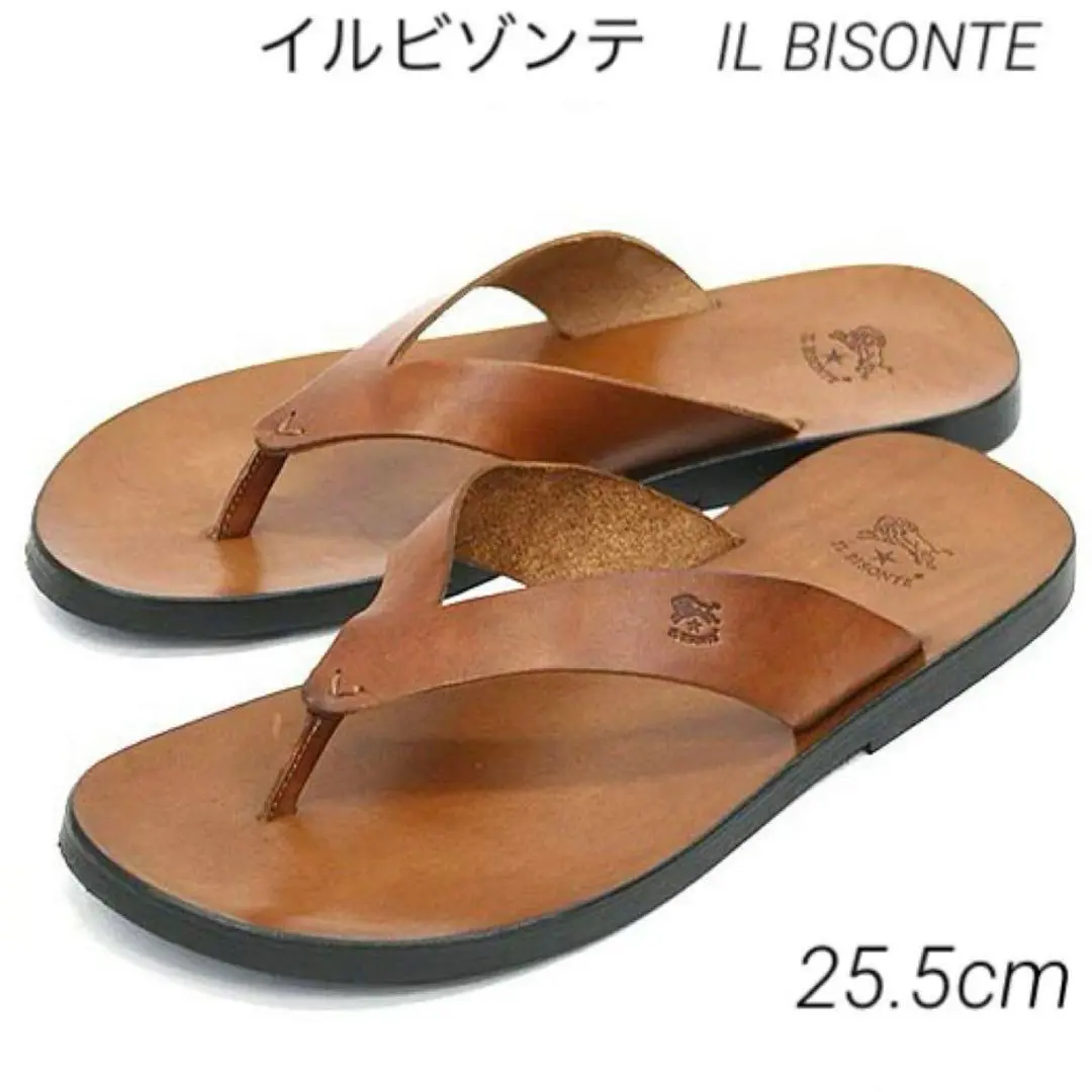 エ*ん様 IL BISONTE ブラウン フラットサンダル