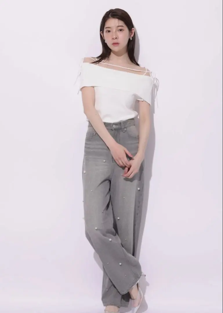 〈新品未使用〉リランドチュールロゴデニムパンツ Rirandture（リランドチュール）の「ロゴデニムパンツ（その他