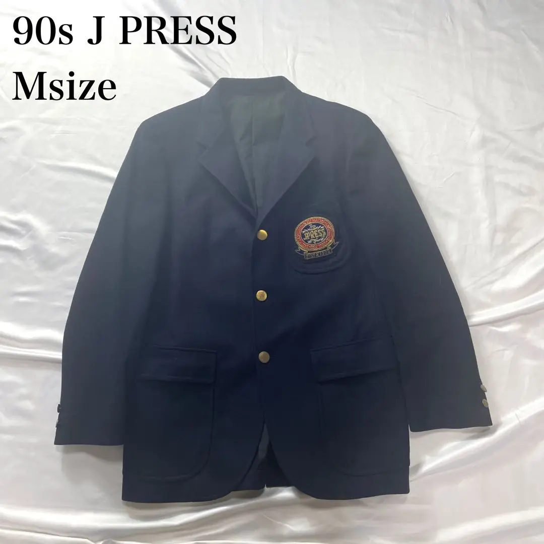 【極美品】J.PRESS 紺ブレ 金ボタン 3B段返り レッドストライプ J.PRESS(ジェイプレス) / 段返り金ボタン3B/紺ブレテーラード